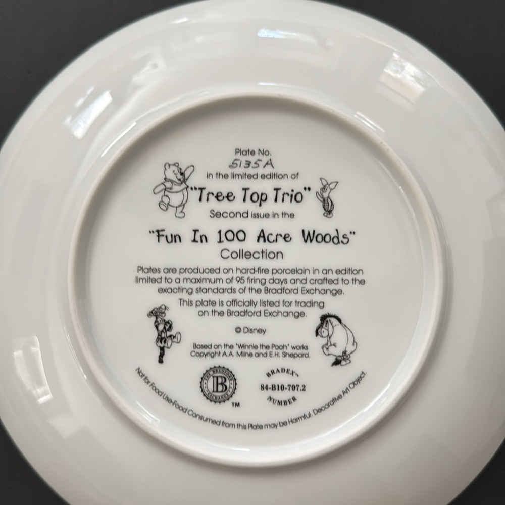 Winnie the Pooh Bradford Exchange Collectible Plates - Picture 4 of 10